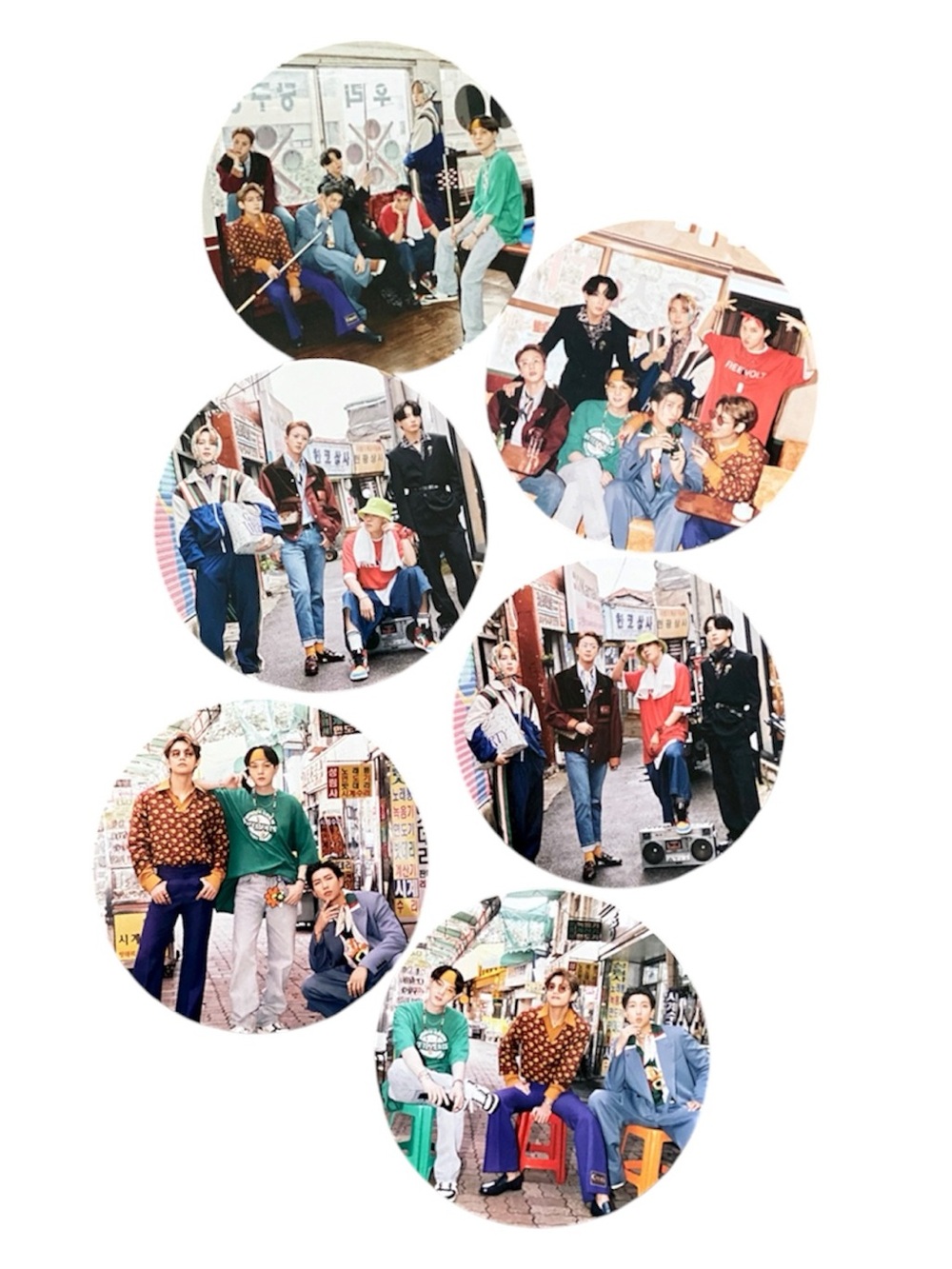 BTS SEASONS GREETINGS 2021 PHOTOSET (6PCS) - BRAND NEW